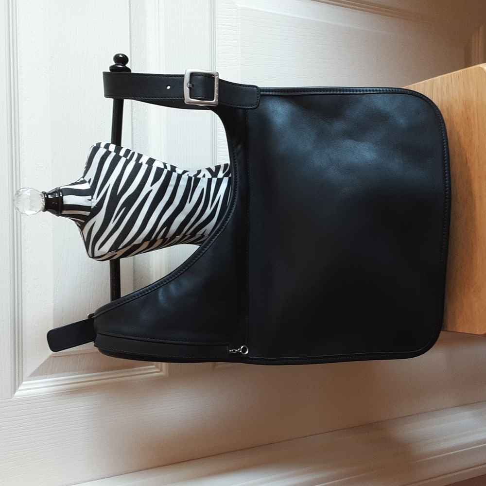 Coach Black Leather Crossbody Bag